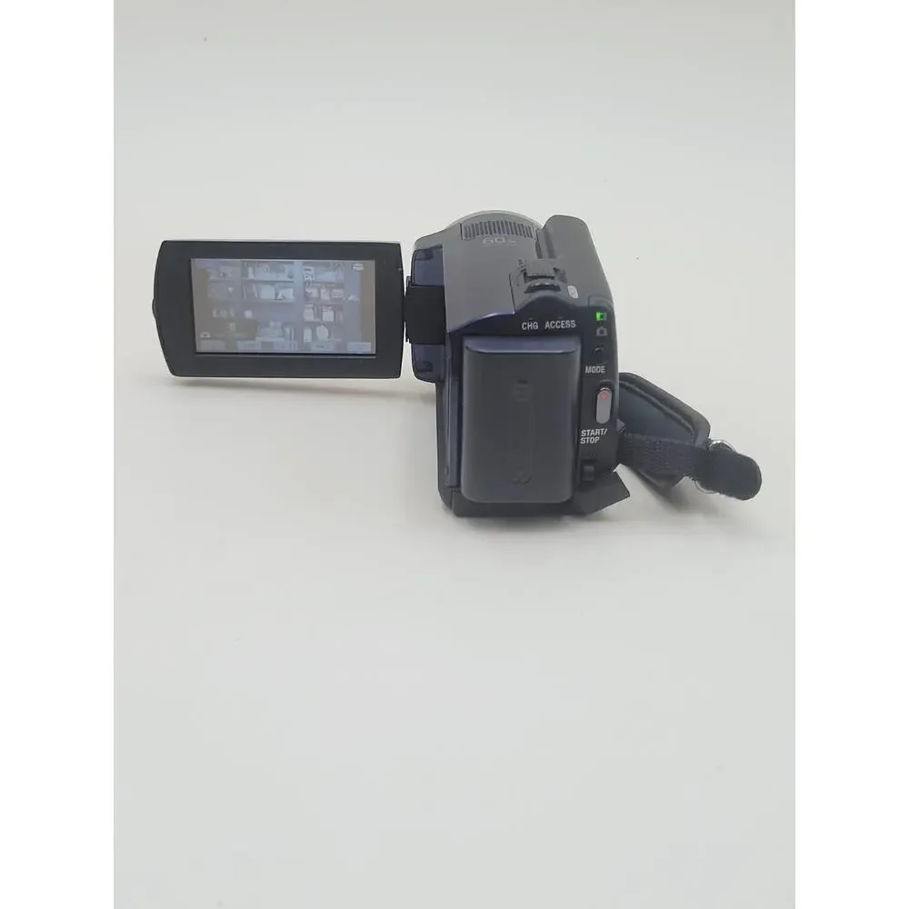 BLUE Sony Handycam DCR-SR47 60GB Video Digital Camcorder W/ Batteries AC Adapter